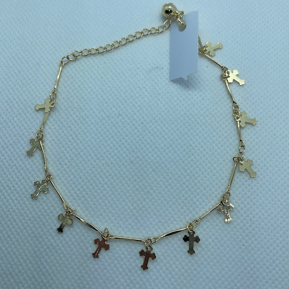 Cross anklet